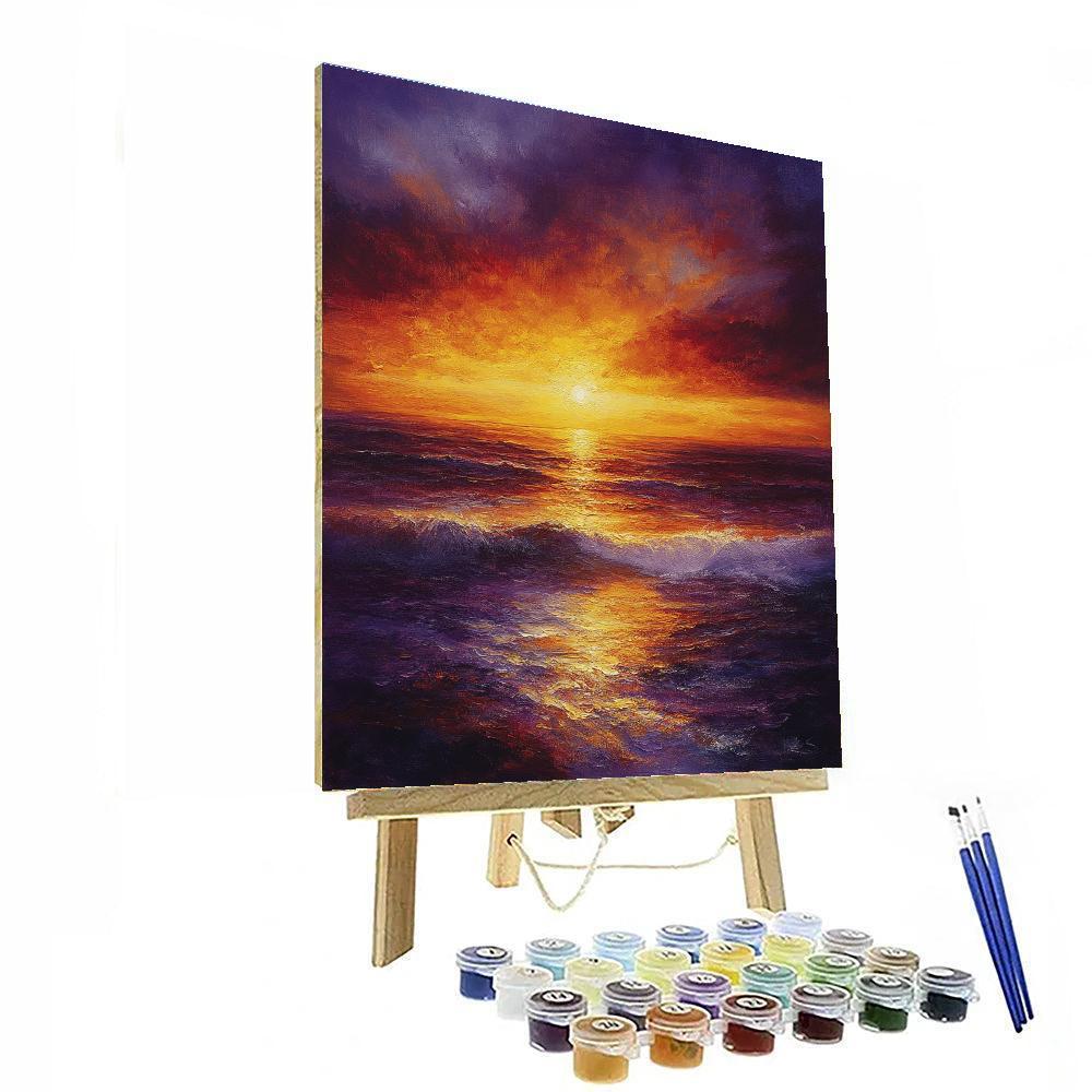 Turner Inspired Mystic Sunset Painting by numbers kit