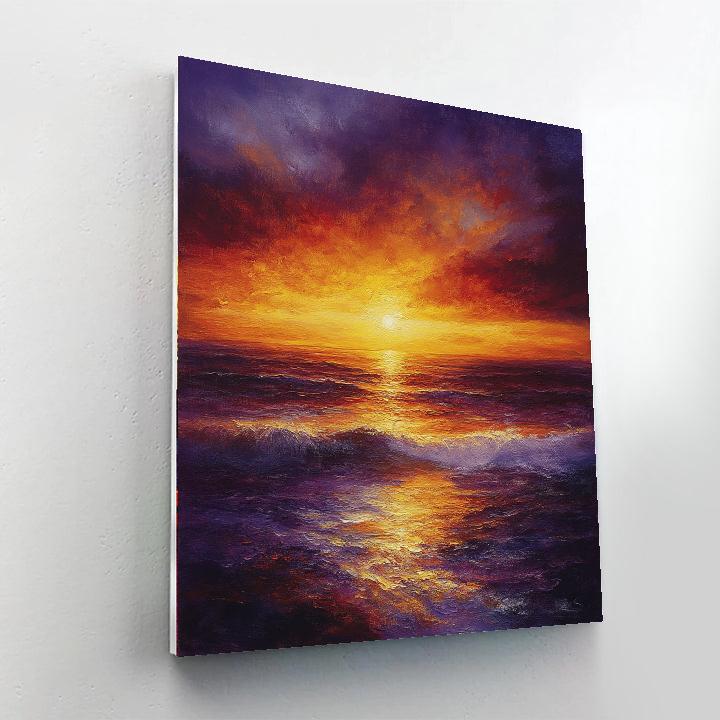 Turner Inspired Mystic Sunset Painting by numbers kit