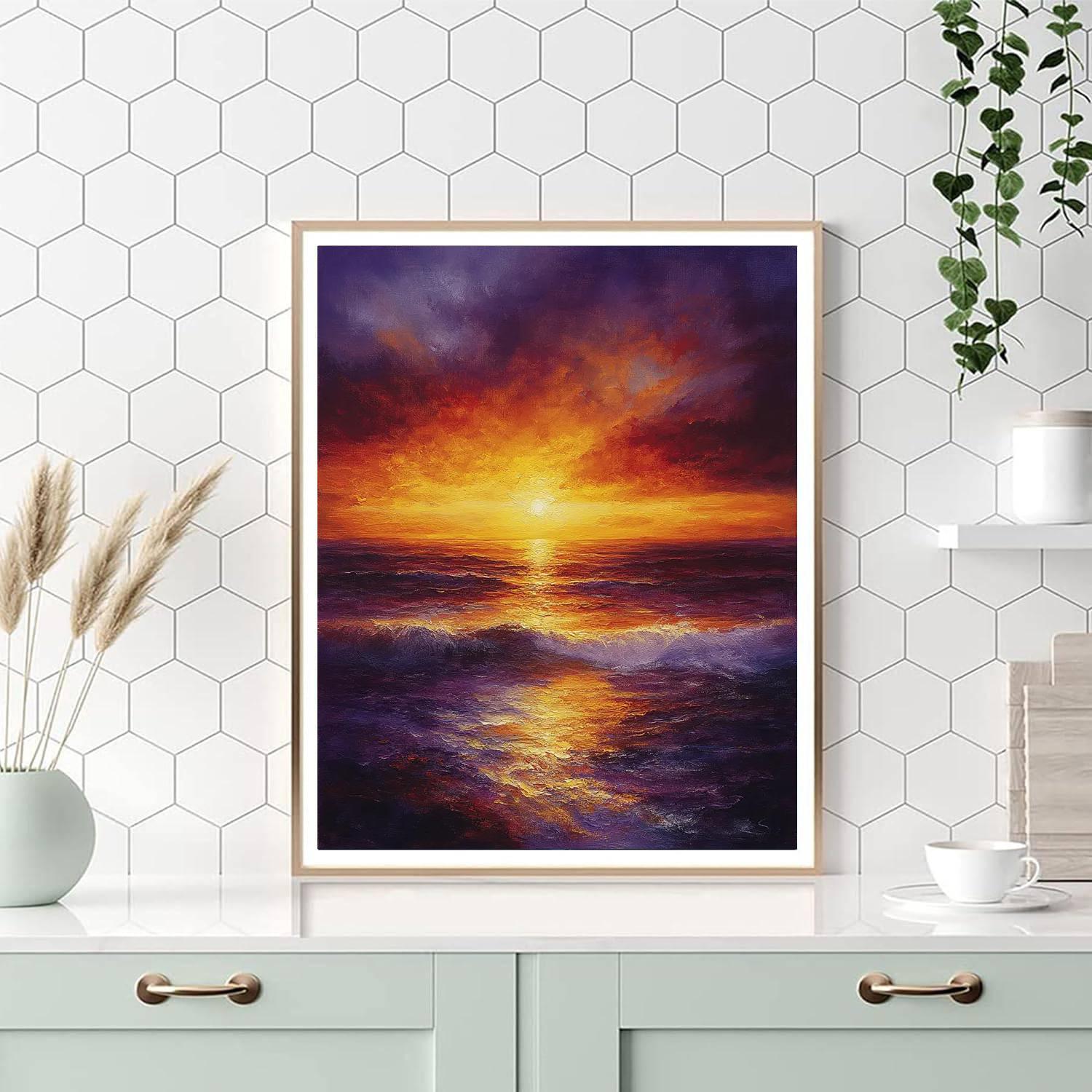 Turner Inspired Mystic Sunset Painting by numbers kit