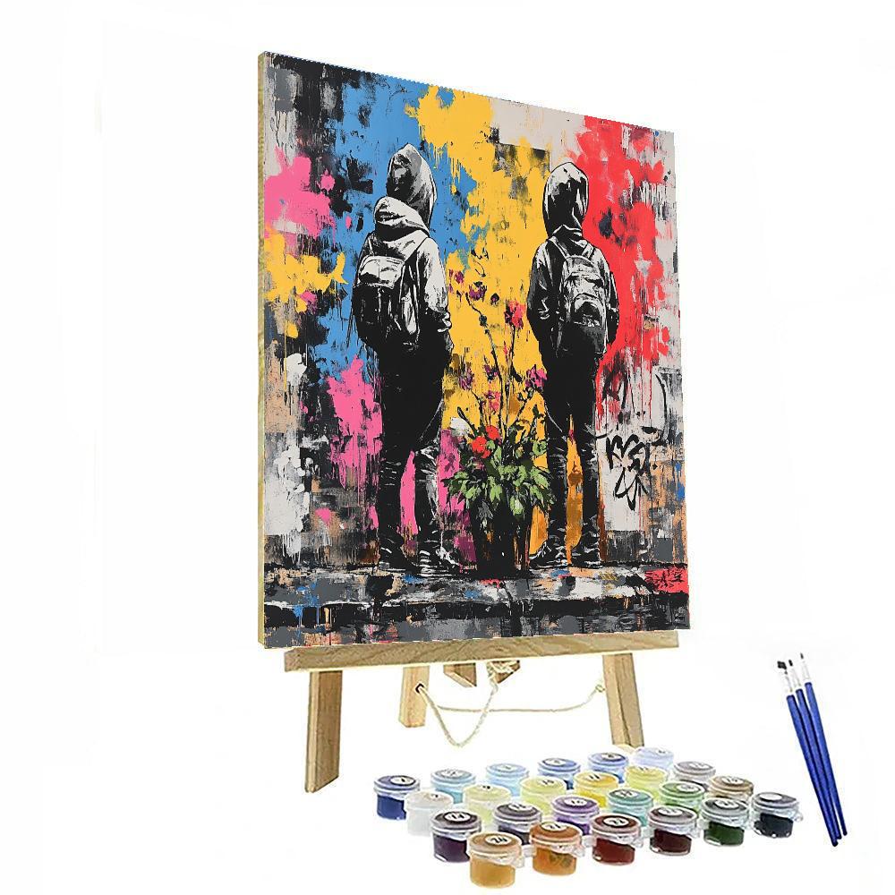 Banksy Inspired Urban Dissent Paint by numbers kits