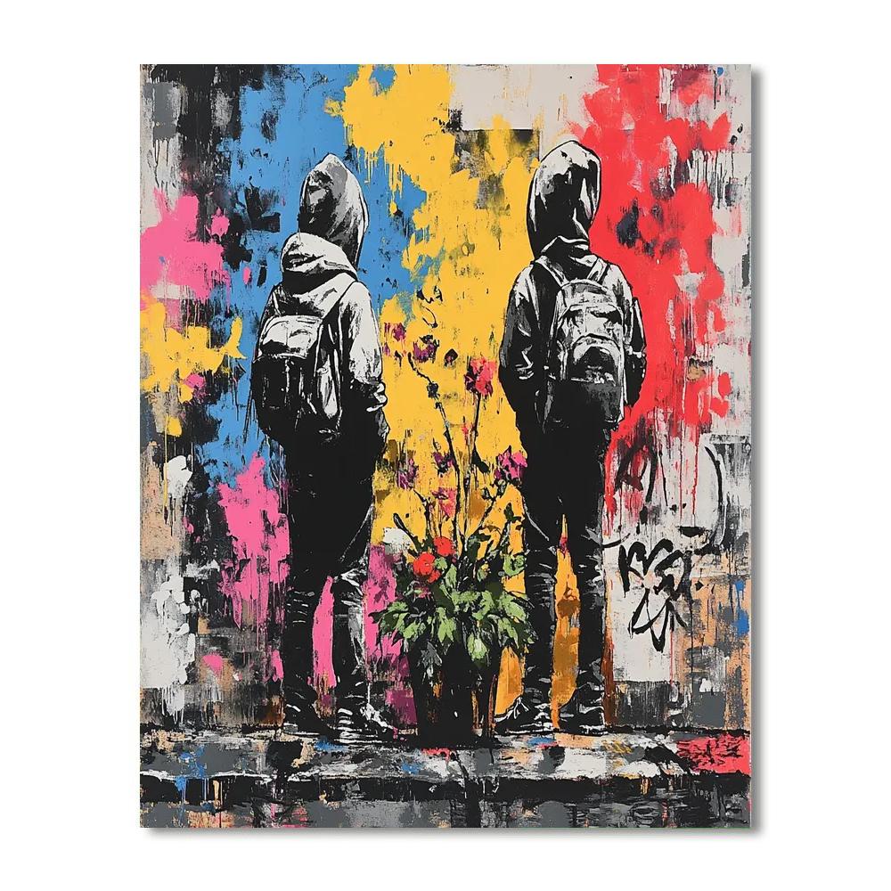 Banksy Inspired Urban Dissent Paint by numbers kits