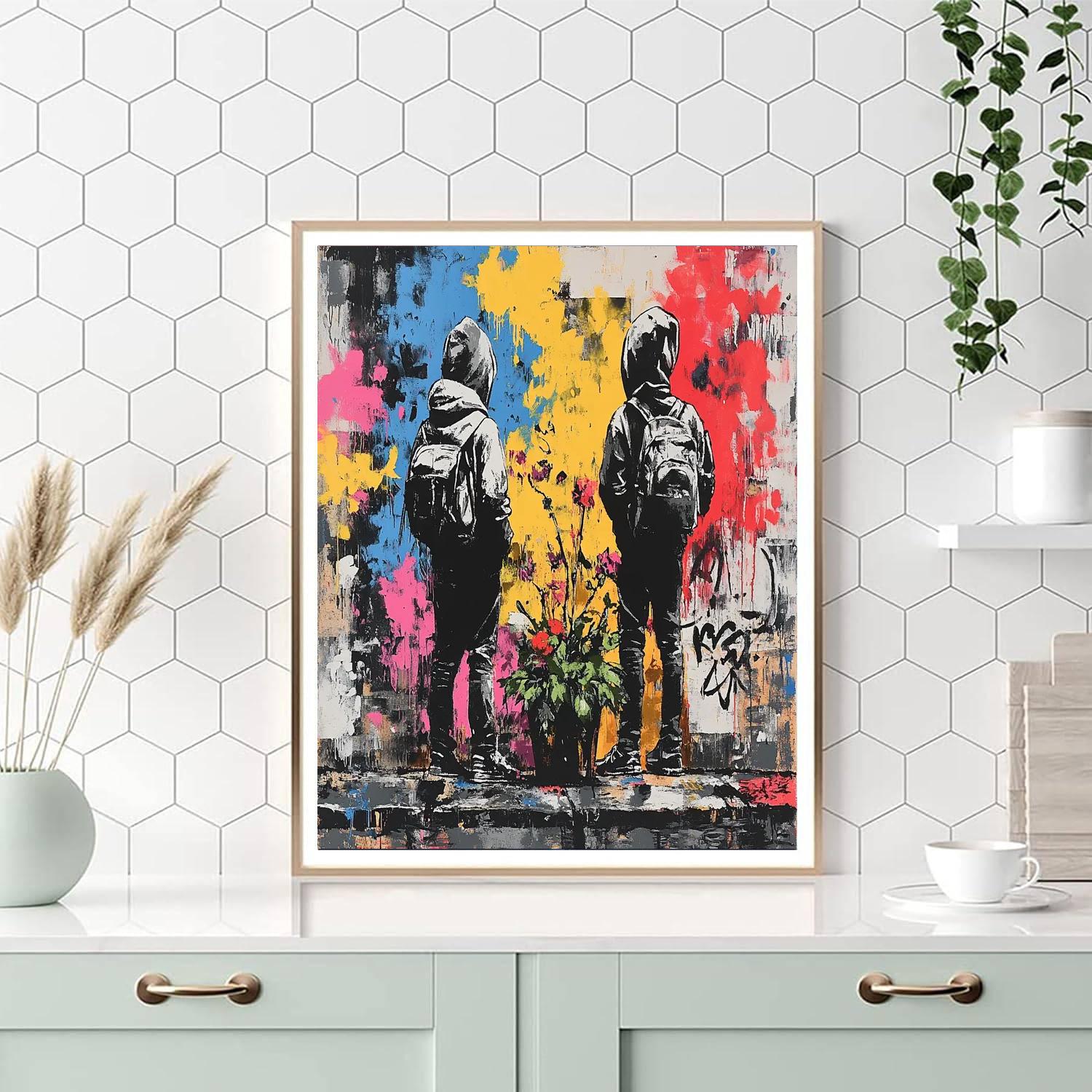 Banksy Inspired Urban Dissent Paint by numbers kits