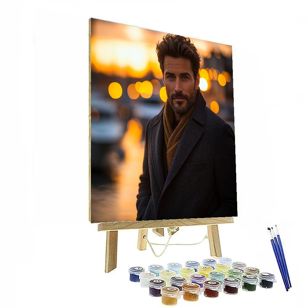 Leonardo DiCaprio The Restless Voyager painting number kit