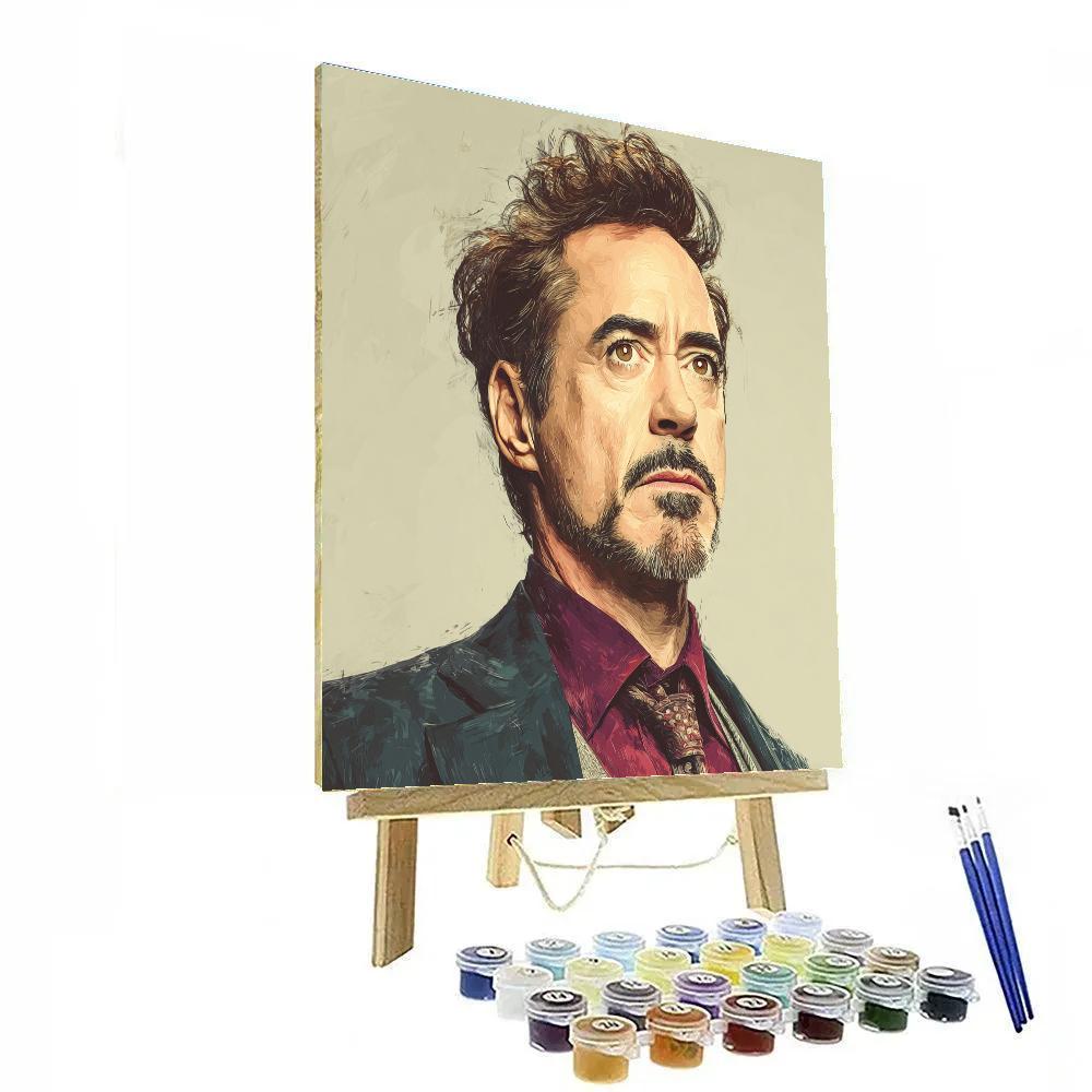 Robert Downey Jr.: Forging The Iron Legacy paint by numbers
