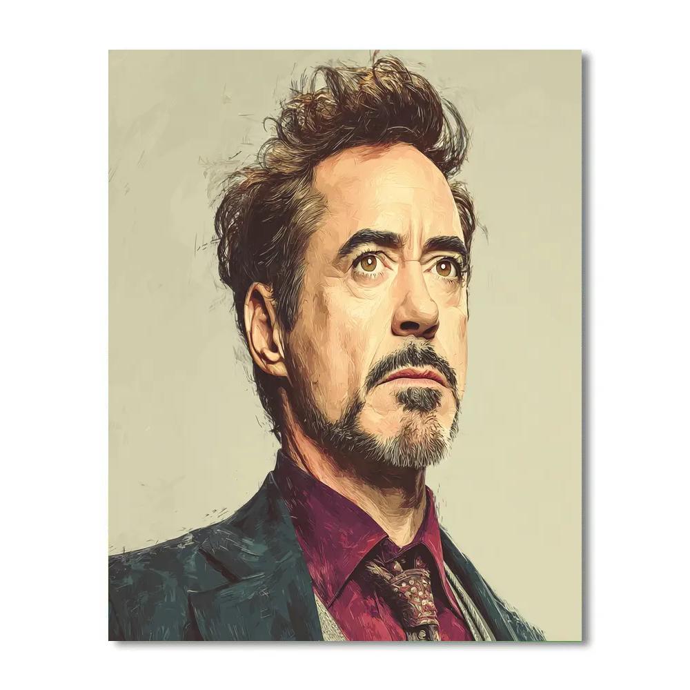 Robert Downey Jr.: Forging The Iron Legacy paint by numbers