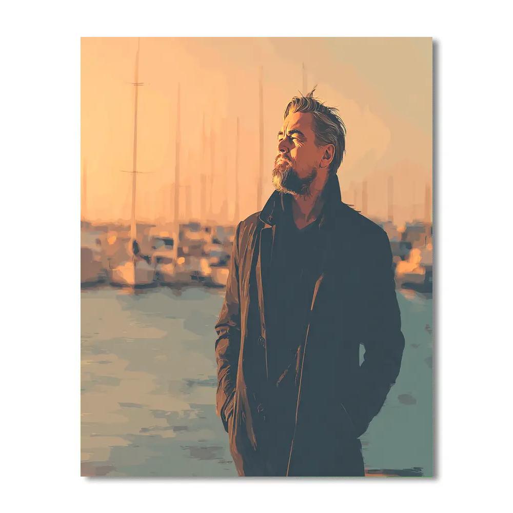 Leonardo DiCaprio: Charting Currents Beyond The Horizon paint by color