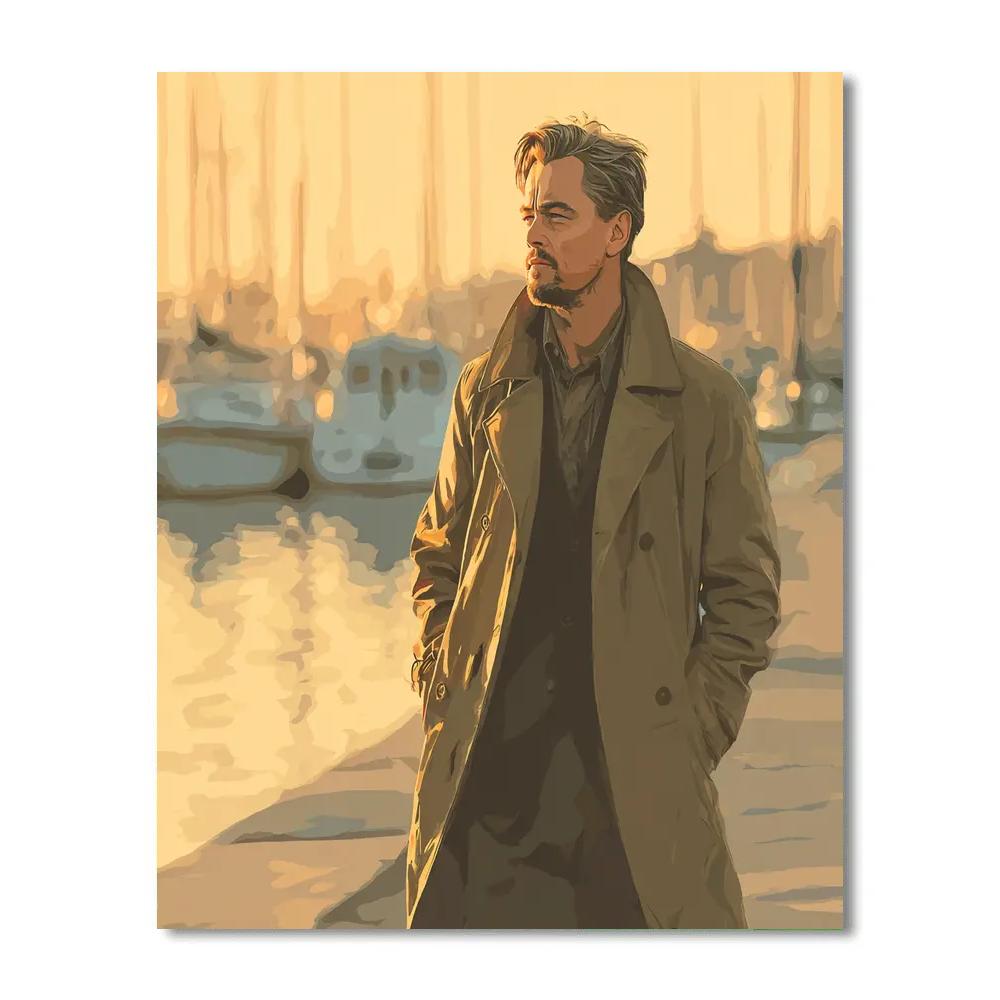Leonardo DiCaprio: Driftlines Of A Titanic Dreamer DIY paint by numbers