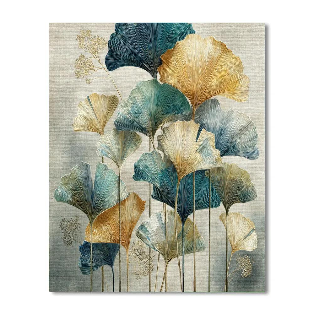 Ginkgo Canopy In Quiet Gradient DIY paint by numbers