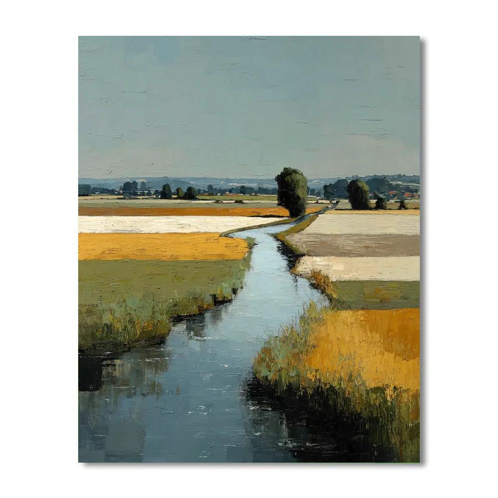 River Meander Proportions Number painting