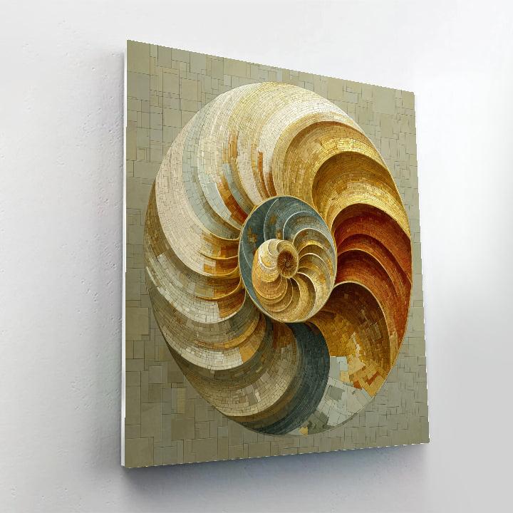 Shell Spiral Proportions Paint by numbers art
