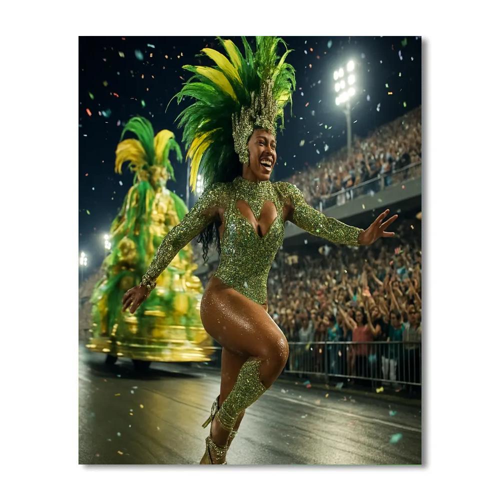 Rio Carnival Night Parade Painting by numbers kit