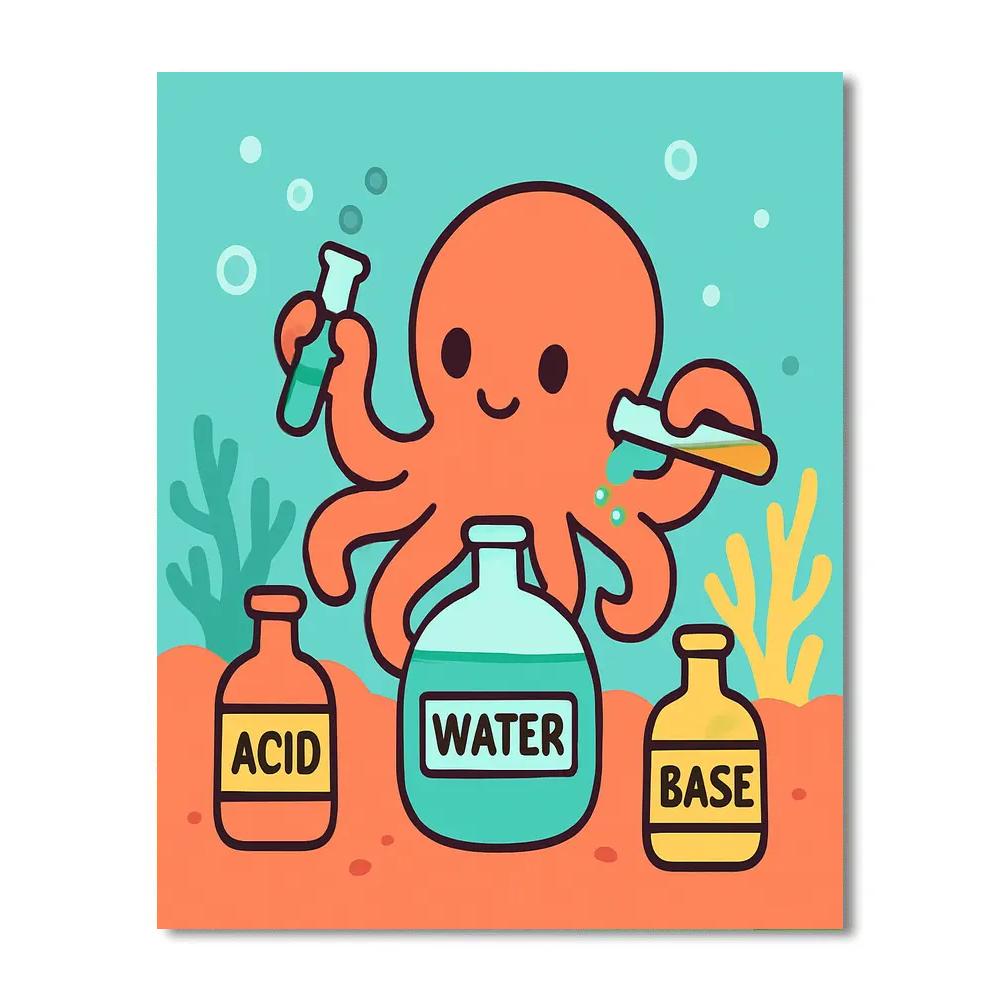 Coral Reef Chemistry paint by number