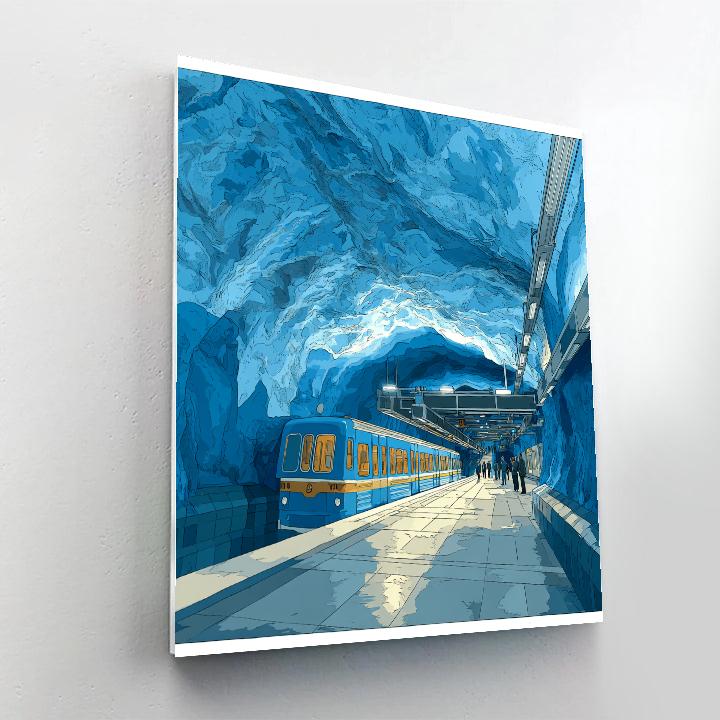 Stockholm Metro Art T Centralen Sweden Painting by numbers kit