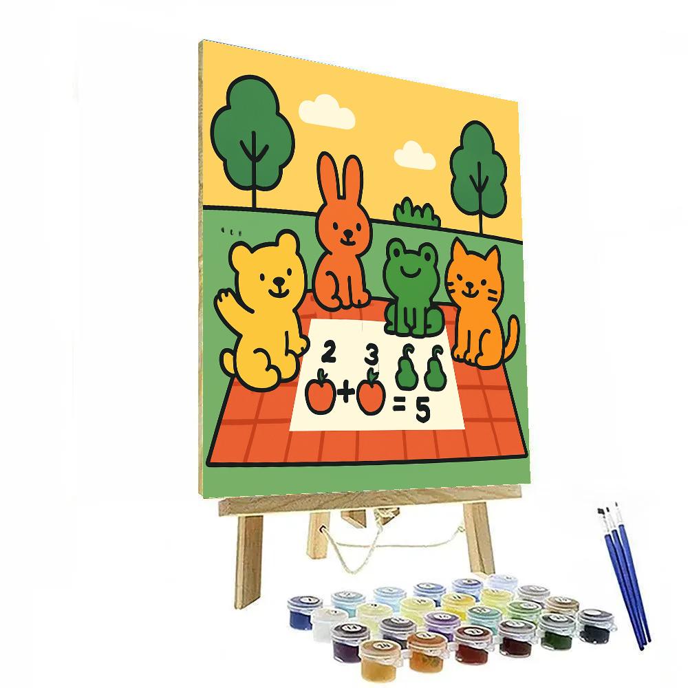 Sunny Math Picnic paint by numbers