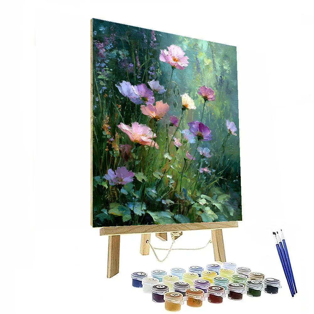 Monet Inspired Morning Garden paint by number