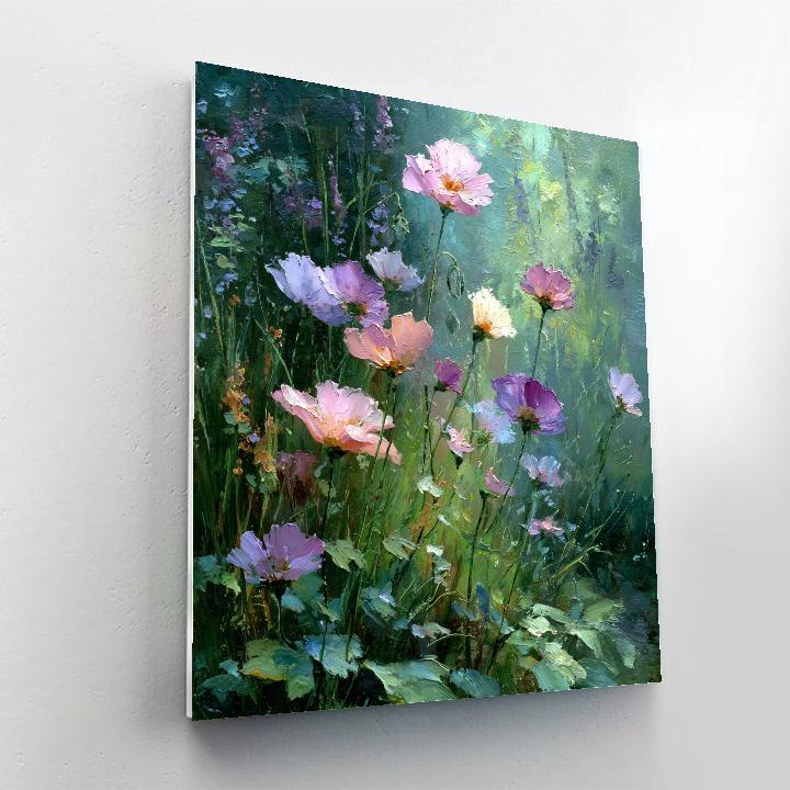 Monet Inspired Morning Garden paint by number