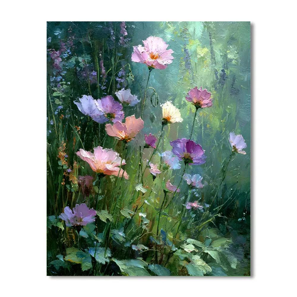 Monet Inspired Morning Garden paint by number