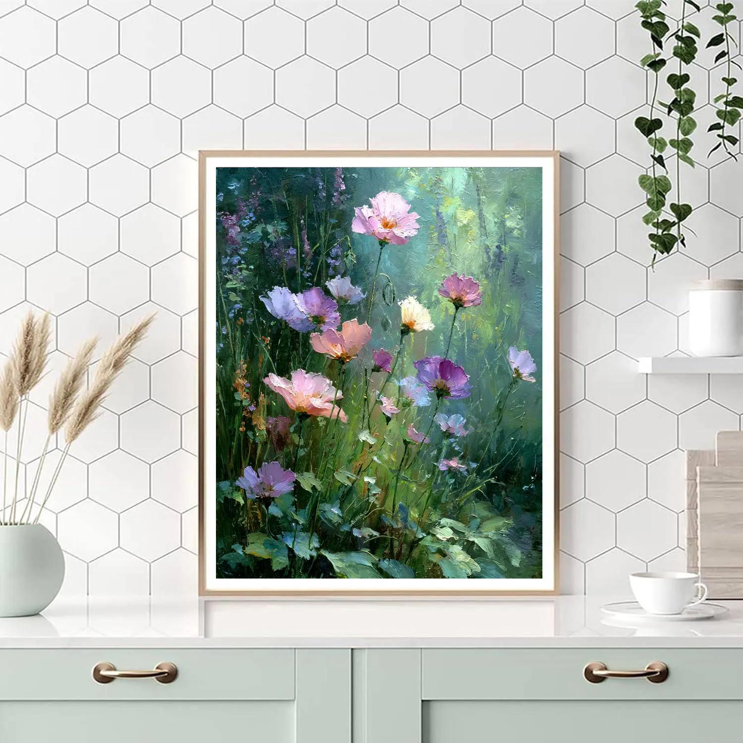 Monet Inspired Morning Garden paint by number