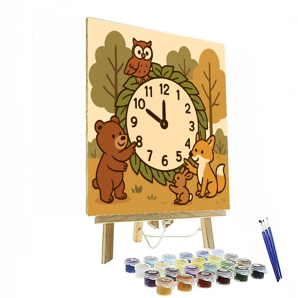 Clockwork Forest Time paint by color