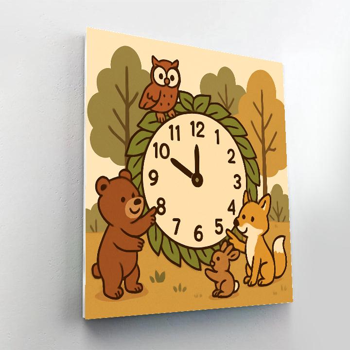 Clockwork Forest Time paint by color