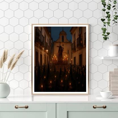 Easter Procession Andalusia painting number kit