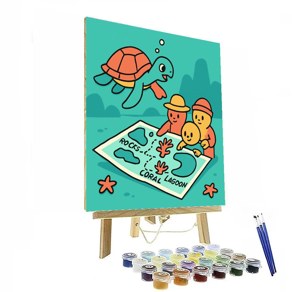 Underwater Geography Quest paint by numbers