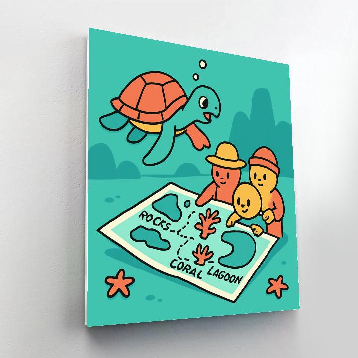 Underwater Geography Quest paint by numbers