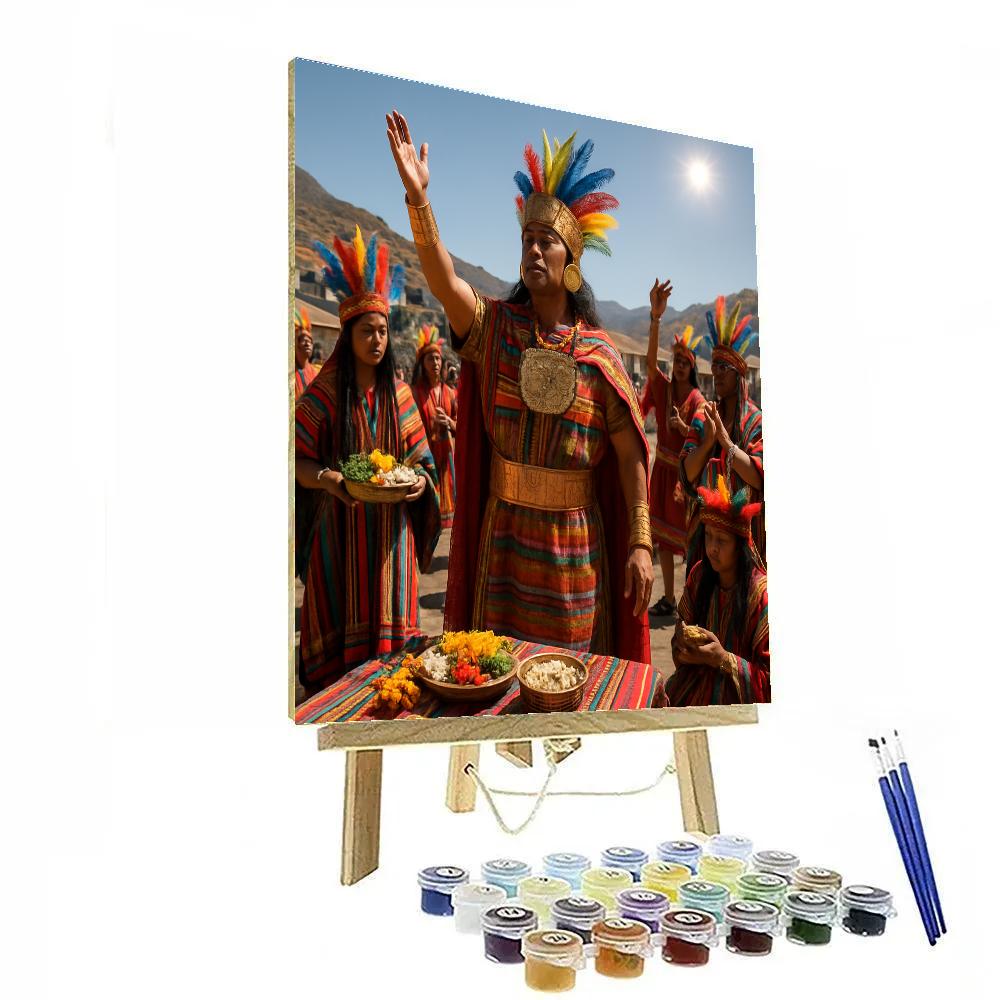 Inti Raymi Cusco Plaza Number painting