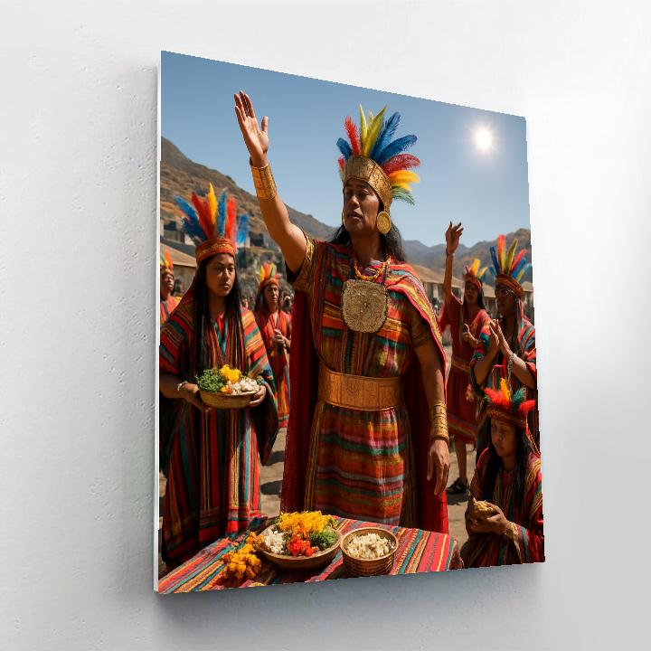 Inti Raymi Cusco Plaza Number painting