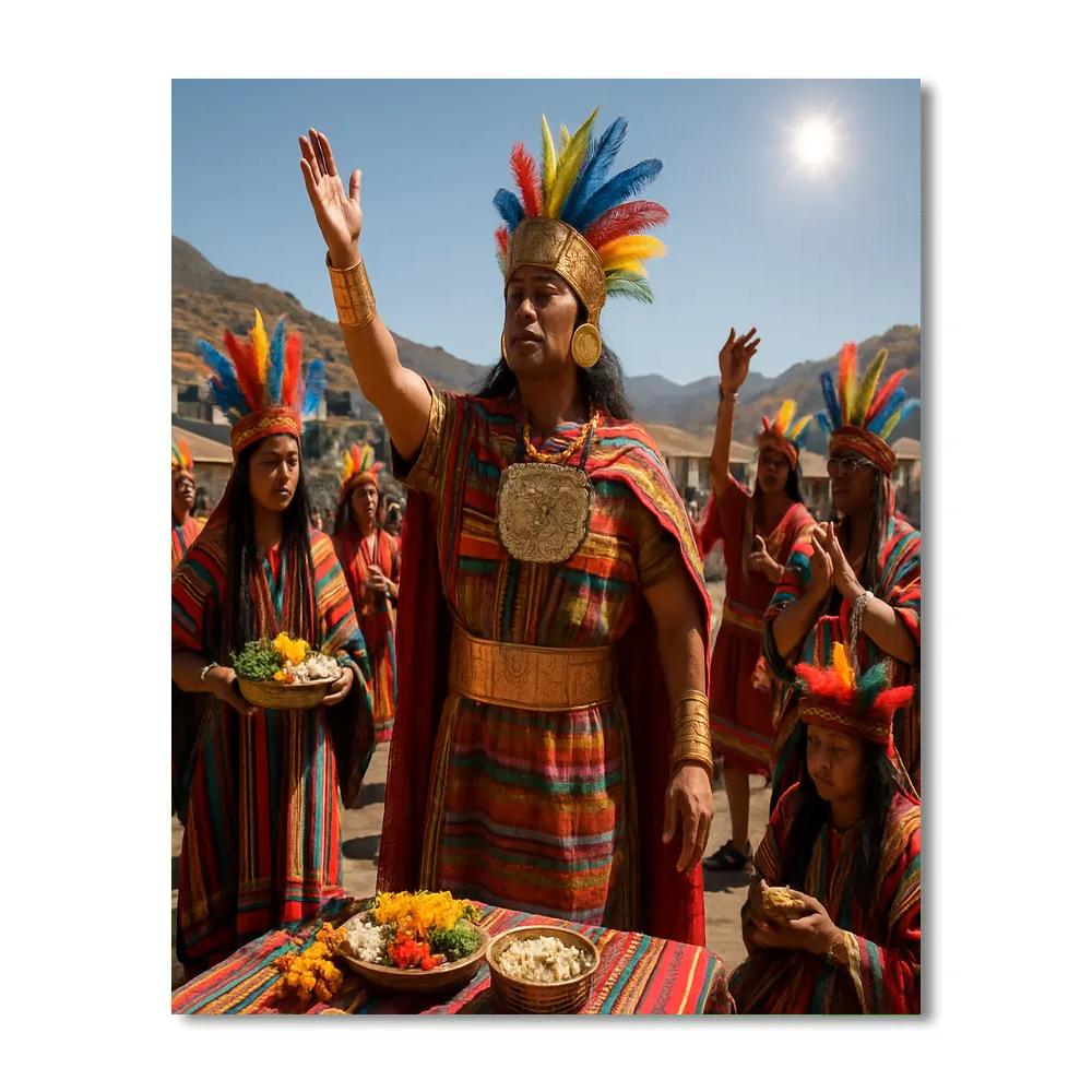 Inti Raymi Cusco Plaza Number painting