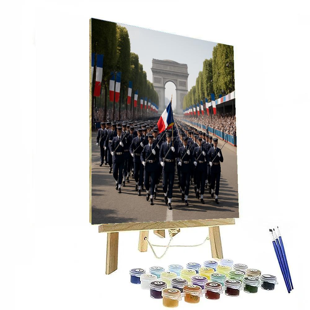 Bastille Day Military Parade Paint by numbers art