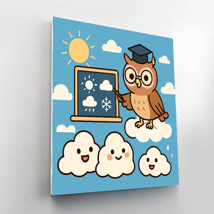Cloud City Weather Class Painting by numbers kit
