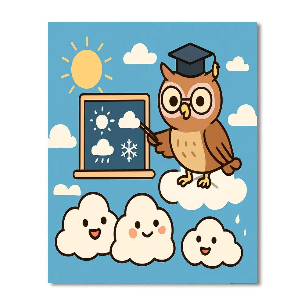 Cloud City Weather Class Painting by numbers kit