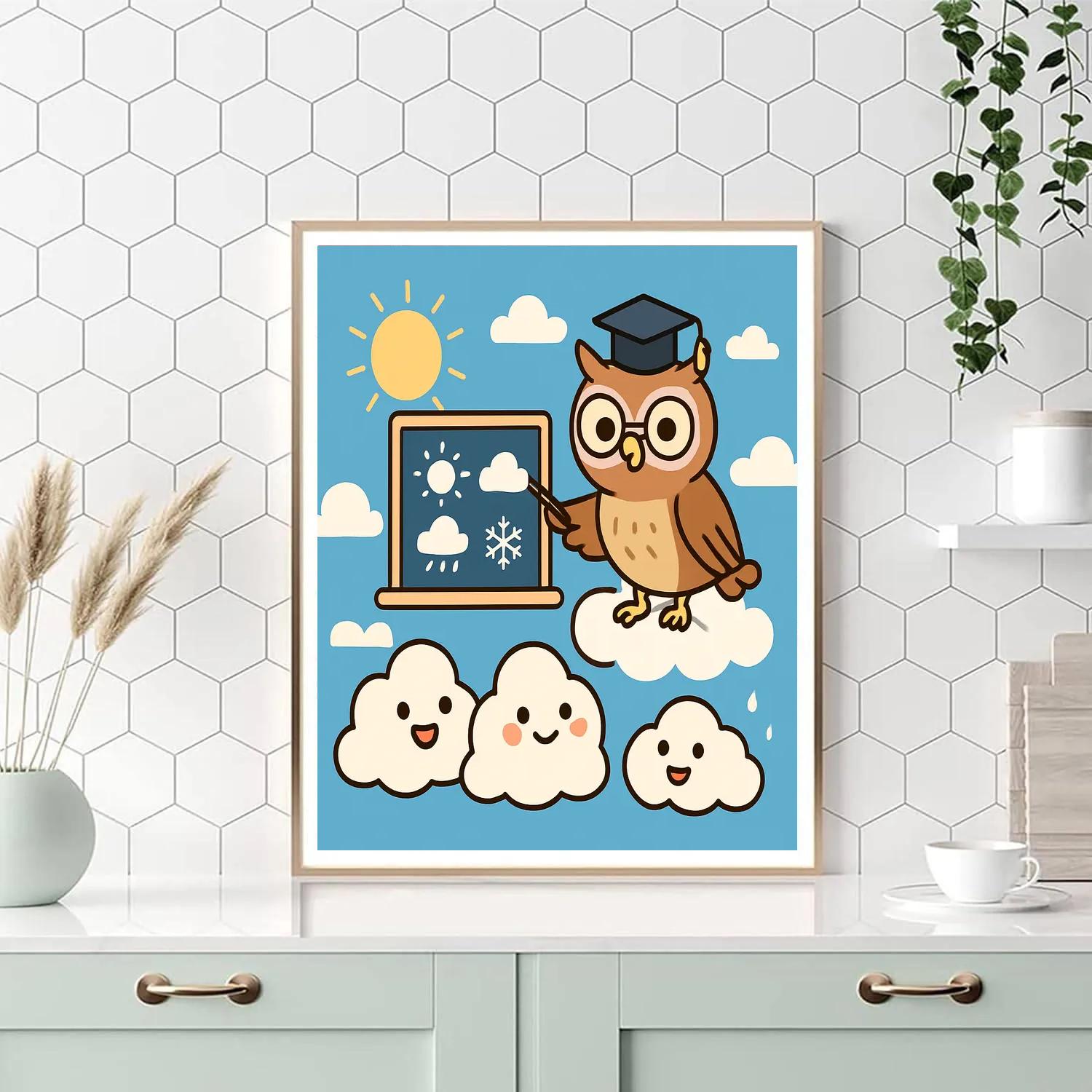 Cloud City Weather Class Painting by numbers kit