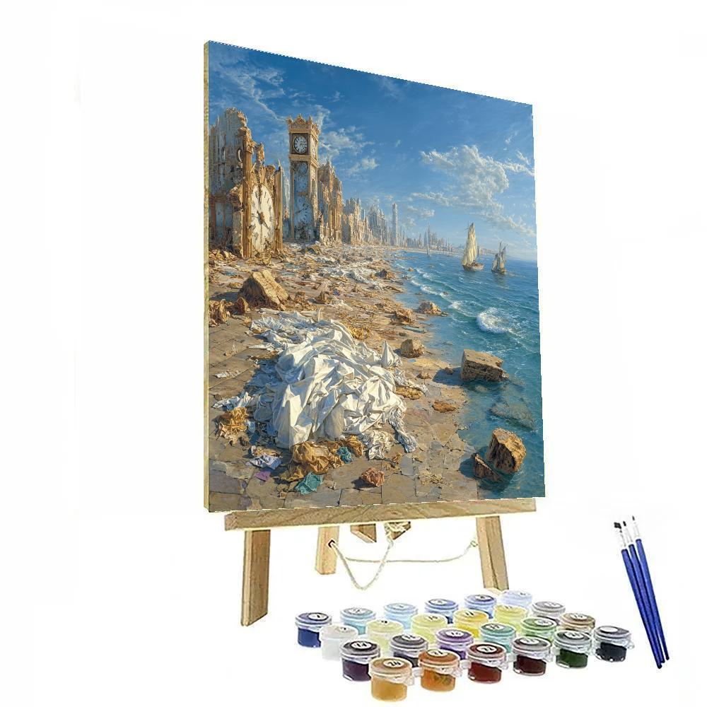 Salvador Dali Inspired Surreal Ocean Dream paint by numbers