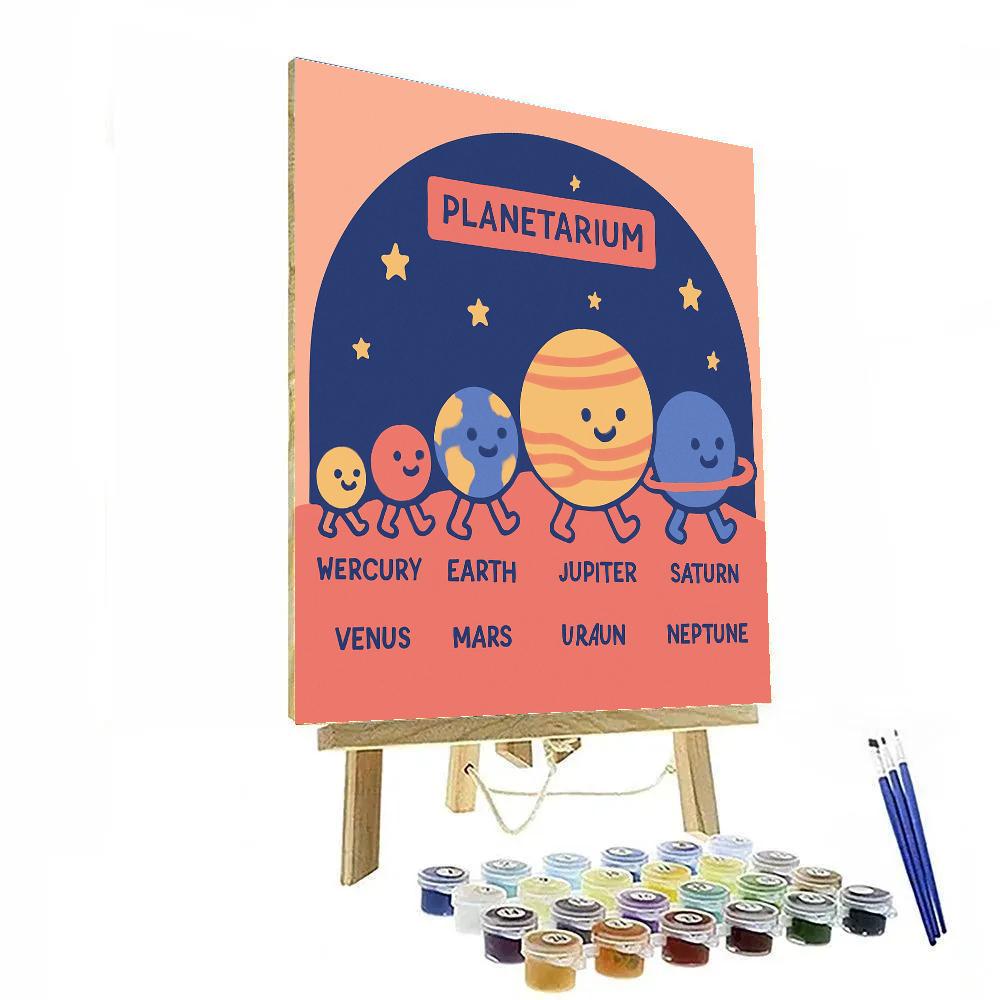 Friendly Planetarium Parade Paint by numbers art