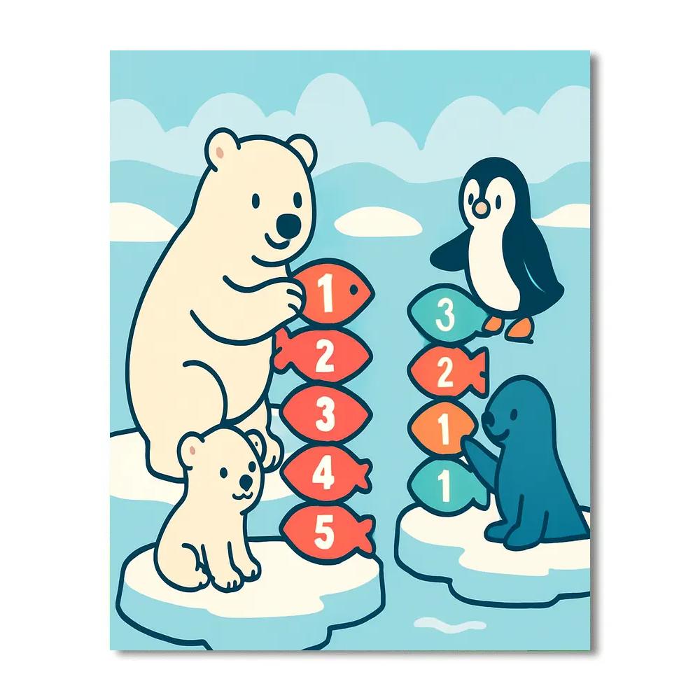 Cozy Arctic Counting paint by number