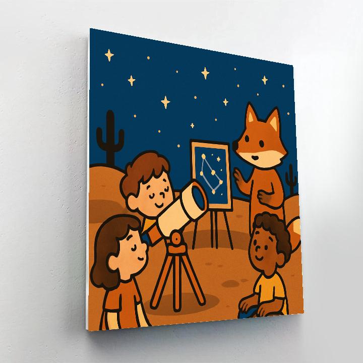 Desert Night Science Camp Painting by numbers kit