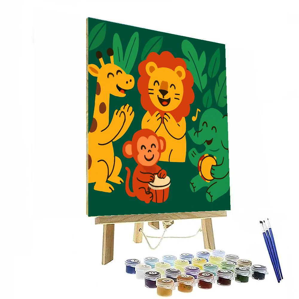 Rainforest Rhythm Class painting number kit