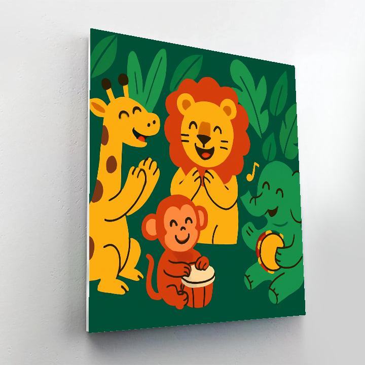 Rainforest Rhythm Class painting number kit
