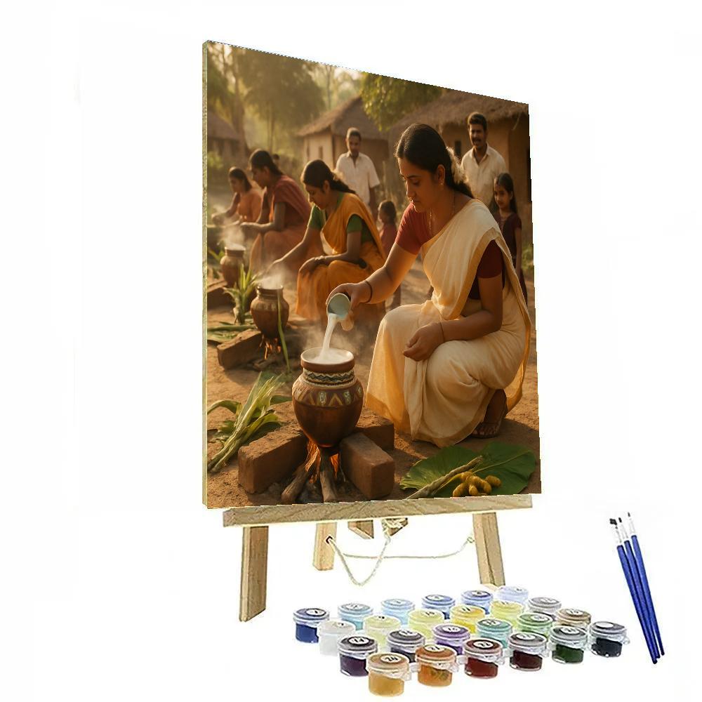 Pongal Harvest Homage Numbered painting kits