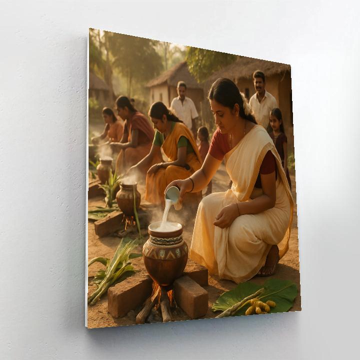 Pongal Harvest Homage Numbered painting kits