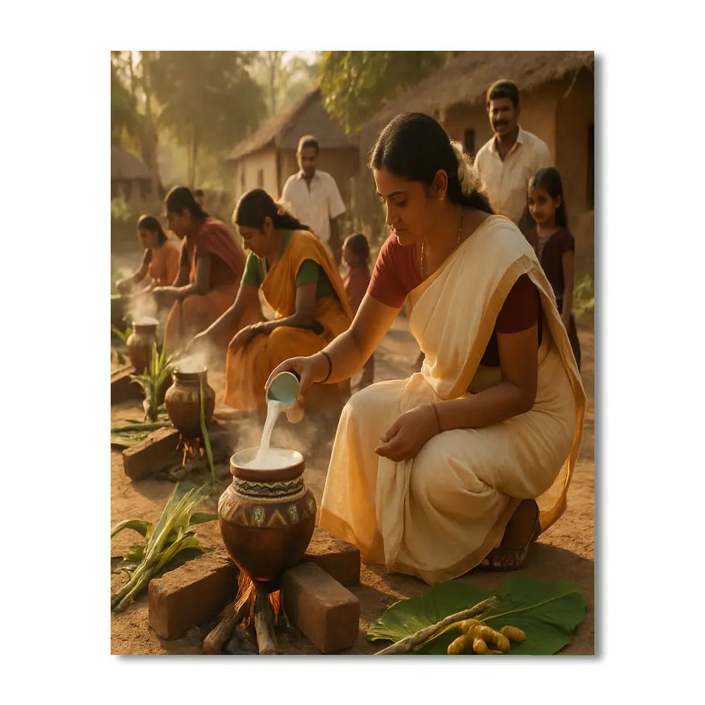 Pongal Harvest Homage Numbered painting kits