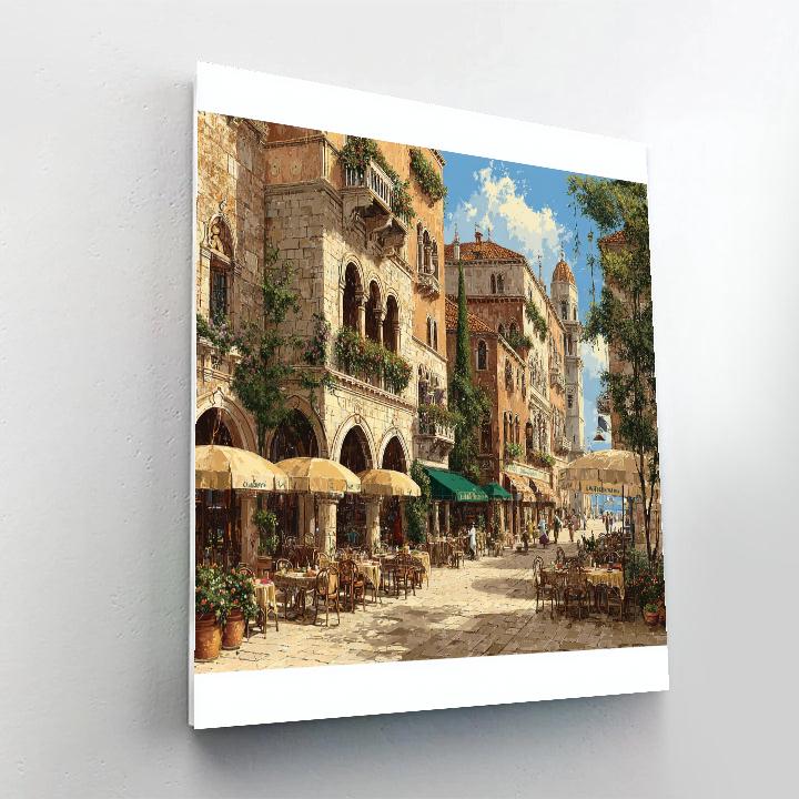 Piazza Della Republica Florence Italy Urban Square DIY paint by numbers