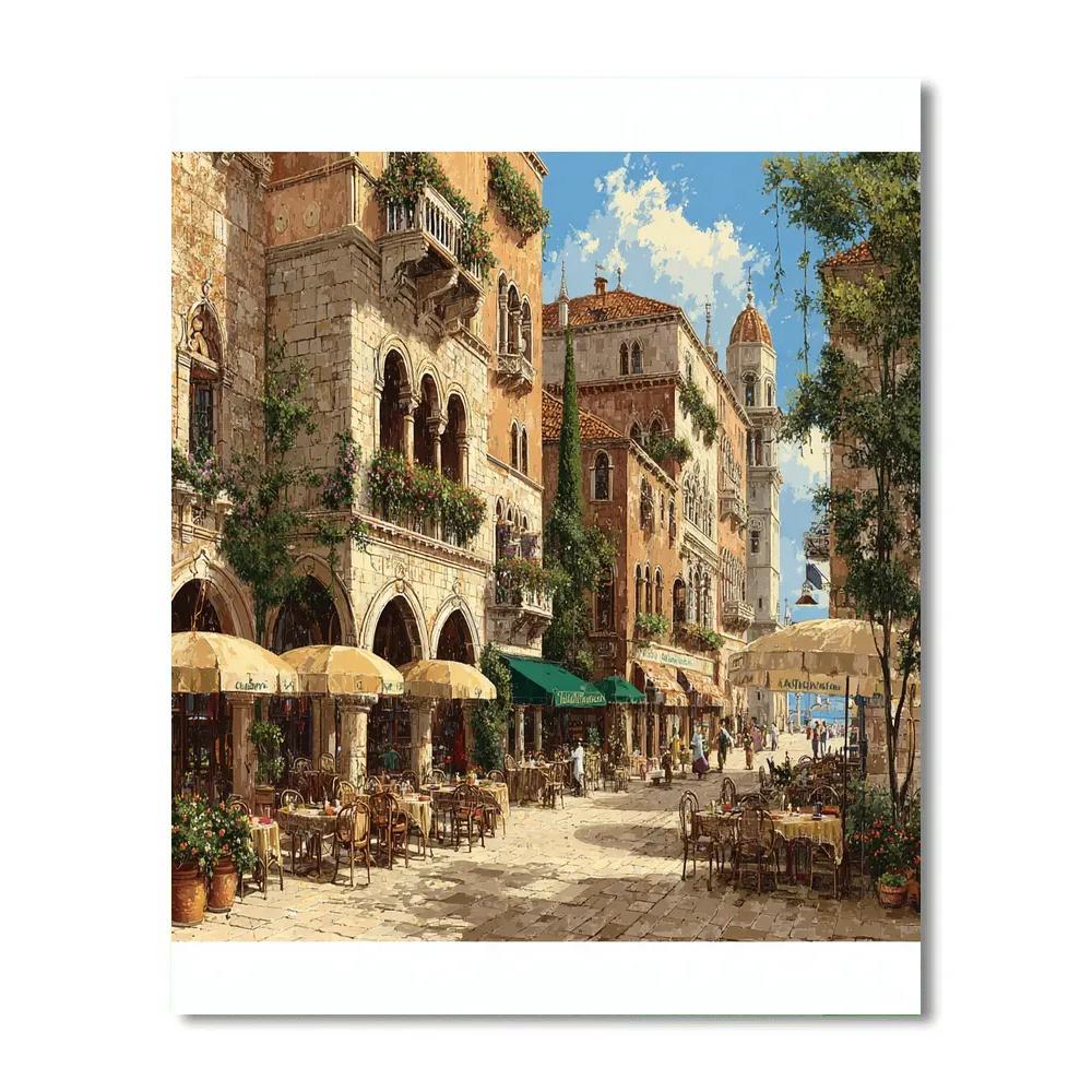 Piazza Della Republica Florence Italy Urban Square DIY paint by numbers