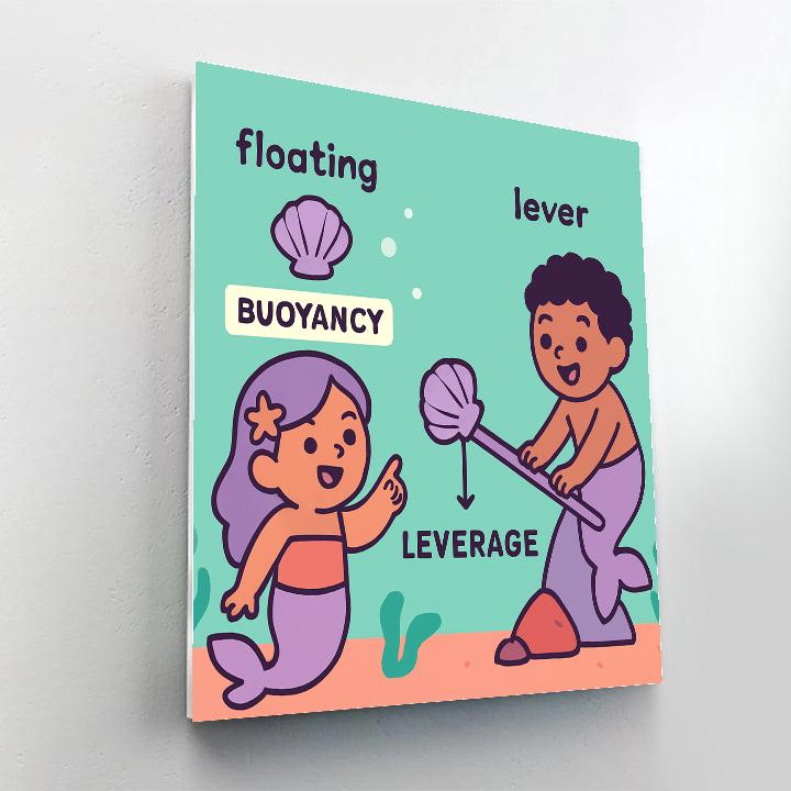 Mermaid Physics Playground paint by number