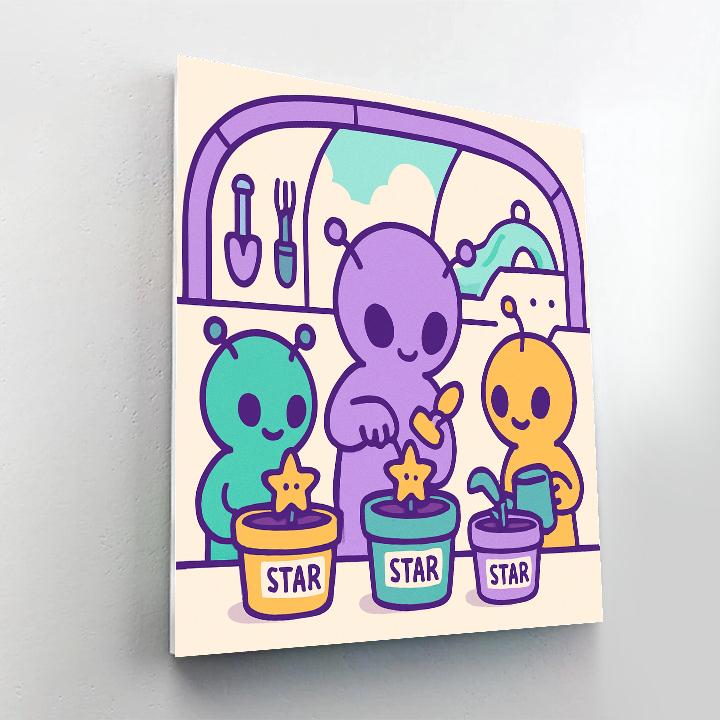 Galaxy Gardeners Club DIY paint by numbers