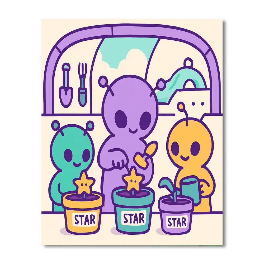 Galaxy Gardeners Club DIY paint by numbers