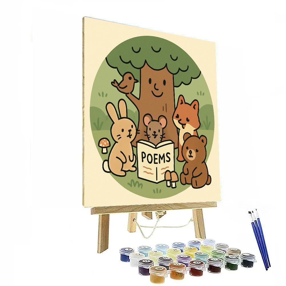Forest Poetry Circle paint by number
