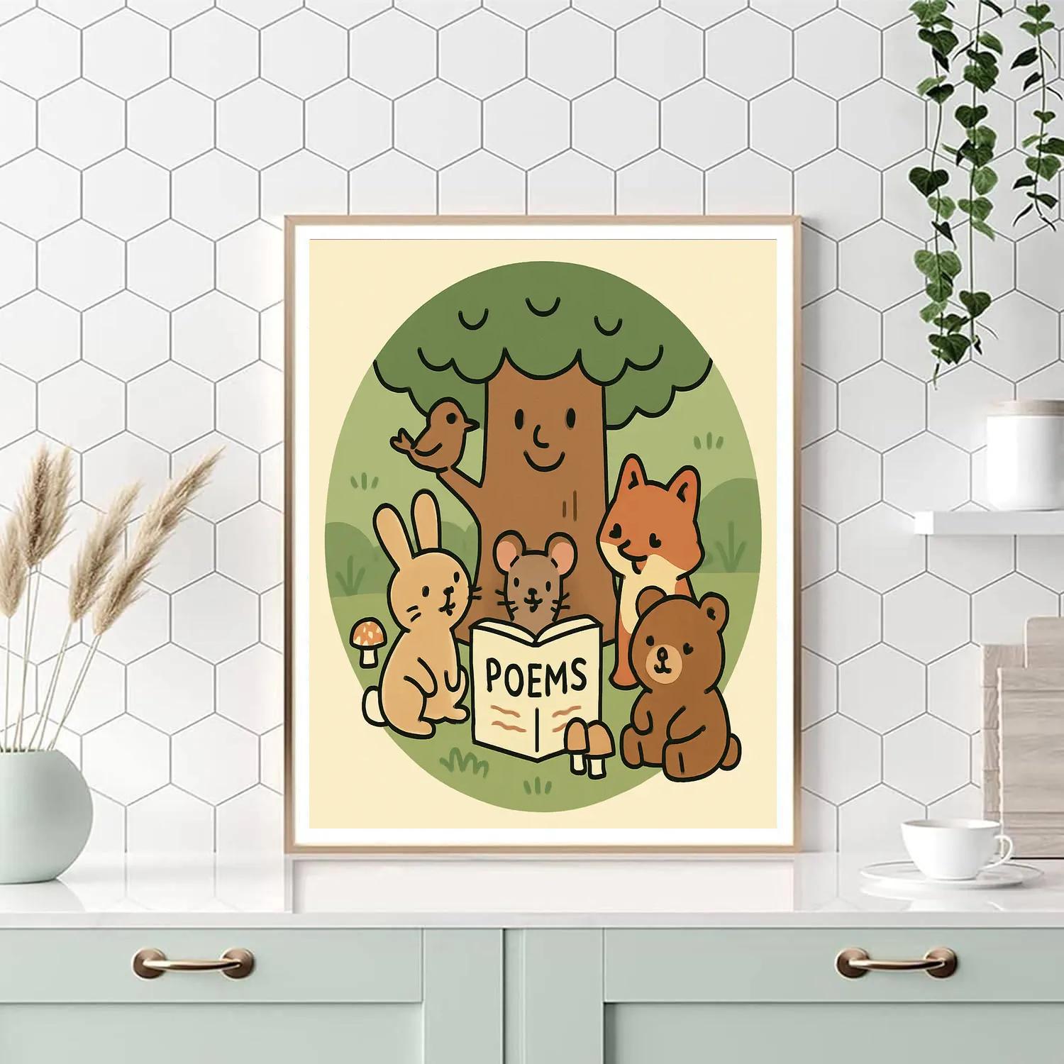 Forest Poetry Circle paint by number